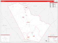 Bee, Tx Wall Map Zip Code