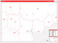 Kay, Ok Carrier Route Wall Map