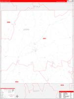 Leake, Ms Carrier Route Wall Map