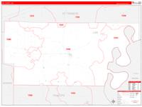 Lee, Ar Wall Map Zip Code