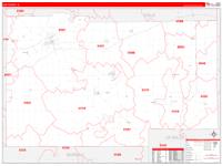 Lee, Il Wall Map Zip Code