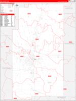 Lee, Ms Carrier Route Wall Map