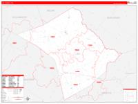 Lee, Tx Wall Map Zip Code