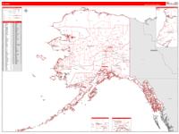 Alaska Wall Map Zip Code