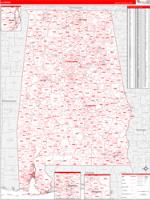 Alabama Wall Map