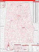 Alabama Wall Map