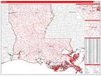 Louisiana Wall Map