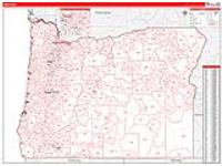 Oregon Wall Map Zip Code