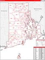 Rhode Island Wall Map