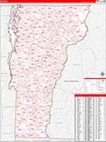 Vermont Wall Map