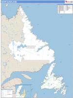 Newfoundland And Labrador Wall Map