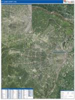 St. Louis , Mo Wall Map