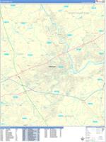 Allentown Pennsylvania Zip Code Wall Map (Red Line Style) by MarketMAPS ...