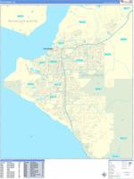 Anchorage Wall Map Zip Code