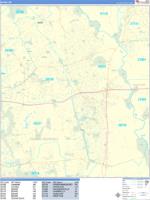 Bowie Wall Map Zip Code