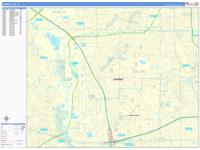 Carrollton Texas Zip Code Wall Map (Red Line Style) by MarketMAPS ...