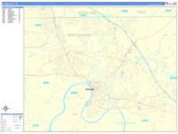Clarksville Tennessee Zip Code Wall Map (Red Line Style) by MarketMAPS ...