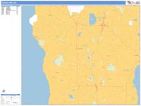 Shoreline Washington Wall Map (Color Cast Style) by MarketMAPS - MapSales