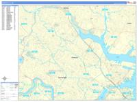 Somerville Massachusetts Zip Code Wall Map (Red Line Style) by ...