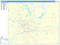 Tuscaloosa Wall Map Zip Code