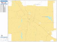 Youngstown Ohio Zip Code Wall Map (Red Line Style) by MarketMAPS - MapSales