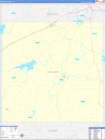 Archer, Tx Carrier Route Wall Map