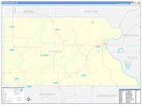 Atchison County Map Atchison County, KS Wall Map Color Cast Style by MarketMAPS - MapSales