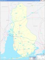 Baldwin, Al Carrier Route Wall Map