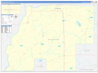 Beauregard Parish (), La Wall Map Zip Code