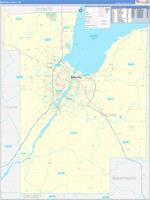 Brown, Wi Carrier Route Wall Map