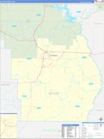 Butler County, MO Wall Map Premium Style by MarketMAPS - MapSales