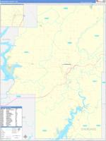 Cherokee, Ok Wall Map