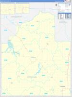 Christian, Il Wall Map Zip Code