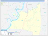 Claiborne, Ms Wall Map Zip Code