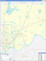 Clay, Mo Carrier Route Wall Map