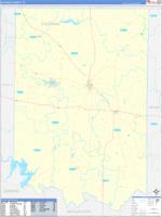 Coleman, Tx Carrier Route Wall Map