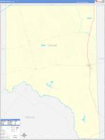 Crane, Tx Carrier Route Wall Map