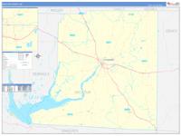 Decatur County, GA Wall Map Premium Style by MarketMAPS - MapSales