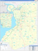 Erie, Ny Wall Map Zip Code