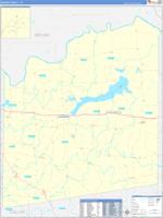 Fannin, Tx Carrier Route Wall Map