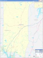 Granville, Nc Wall Map Zip Code
