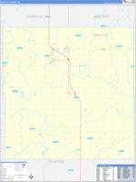 Gratiot, Mi Carrier Route Wall Map