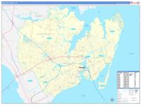 Hampton, Va Carrier Route Wall Map