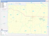Johnson, Mo Carrier Route Wall Map