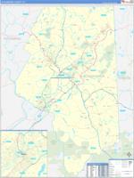 Lackawanna, Pa Wall Map Zip Code