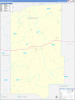 Lawrence, Ms Wall Map Zip Code