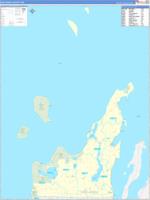 Leelanau, Mi Wall Map