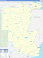 Marinette, Wi Carrier Route Wall Map