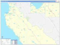 Monterey, Ca Wall Map Zip Code