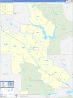 Natchitoches Parish (), La Wall Map Zip Code